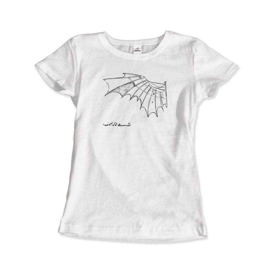 Leonardo Da Vinci, Glider Sketch Artwork T - Shirt - KME means the very best