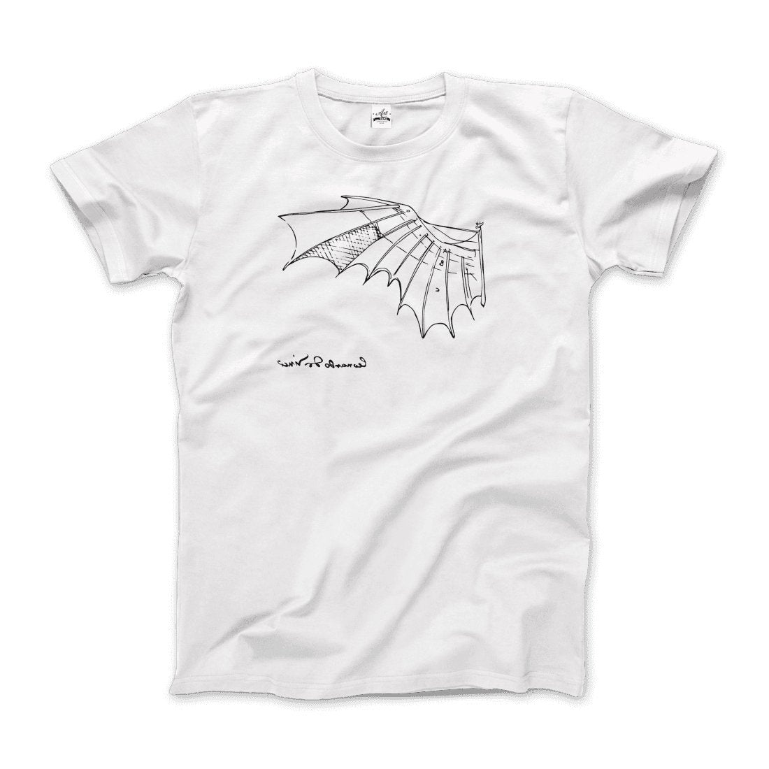 Leonardo Da Vinci, Glider Sketch Artwork T - Shirt - KME means the very best