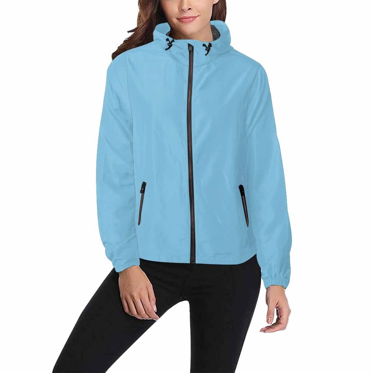 Light Blue Hooded Windbreaker Jacket - Men / Women - KME means the very best