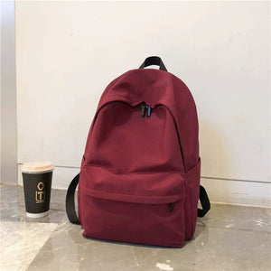 Light Girlish Vintage Style Nylon Campus Schoolbag | Japan & Korea Inspired | Soft & Water-Resistant | 14" Laptop Compartment | HY10068 - KME means the very best