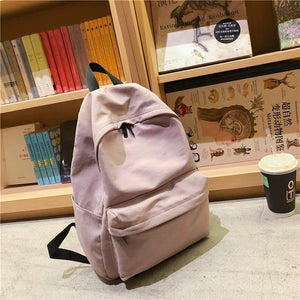 Light Girlish Vintage Style Nylon Campus Schoolbag | Japan & Korea Inspired | Soft & Water-Resistant | 14" Laptop Compartment | HY10068 - KME means the very best