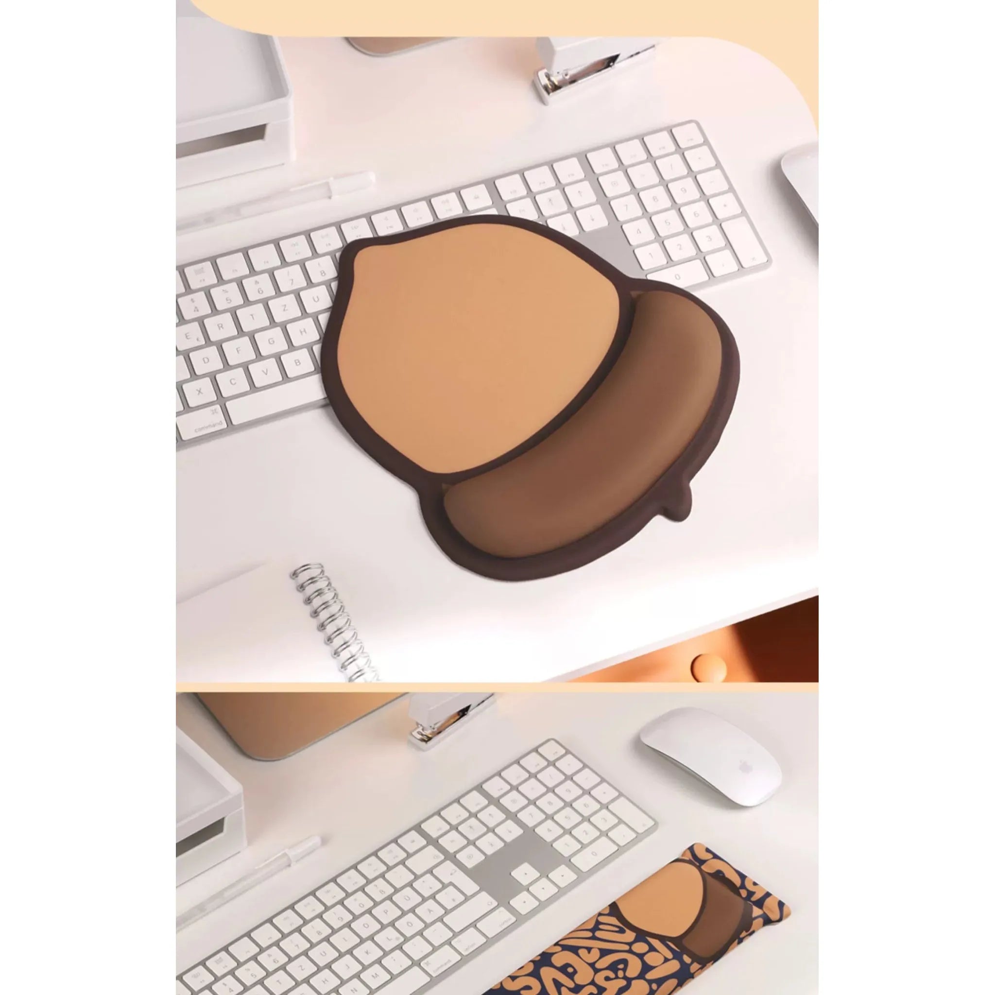 Little Bear Hall (digital) Oversized Nut Silicone Mouse Pad - Sustainable Cloth - KME means the very best