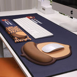 Load image into Gallery viewer, Little Bear Hall (digital) Oversized Nut Silicone Mouse Pad - Sustainable Cloth - KME means the very best
