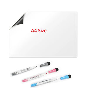 Magnetic Whiteboard for Fridge - Dry Wipe Board with Marker - Message Board & Memo Pad - Kitchen Organizer & Kid Gift - KME means the very best