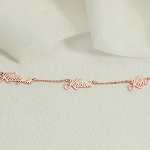 Multiple Name Necklace - KME means the very best