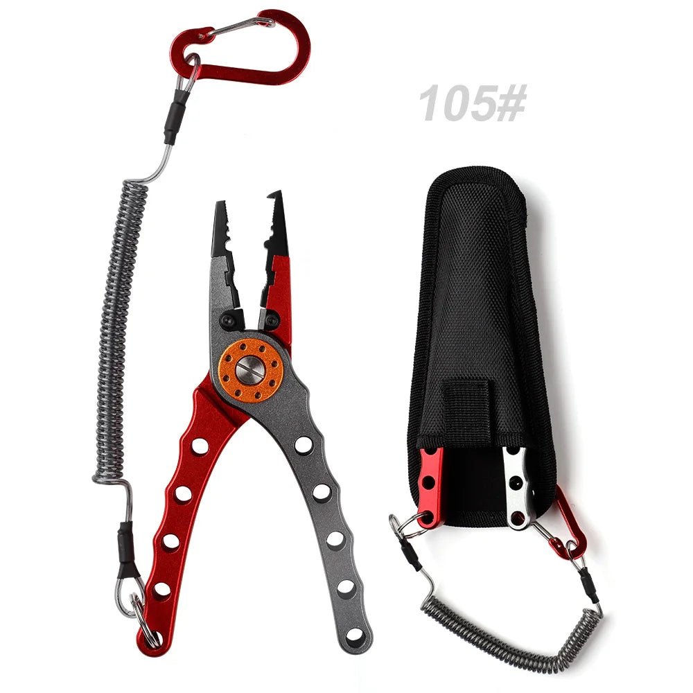 NOEBY Stainless Steel Fishing Pliers - Multifunctional Split Ring Remover, Line Cutter, and Lip Grip Tool - KME means the very best