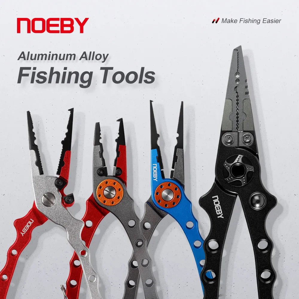 NOEBY Stainless Steel Fishing Pliers - Multifunctional Split Ring Remover, Line Cutter, and Lip Grip Tool - KME means the very best