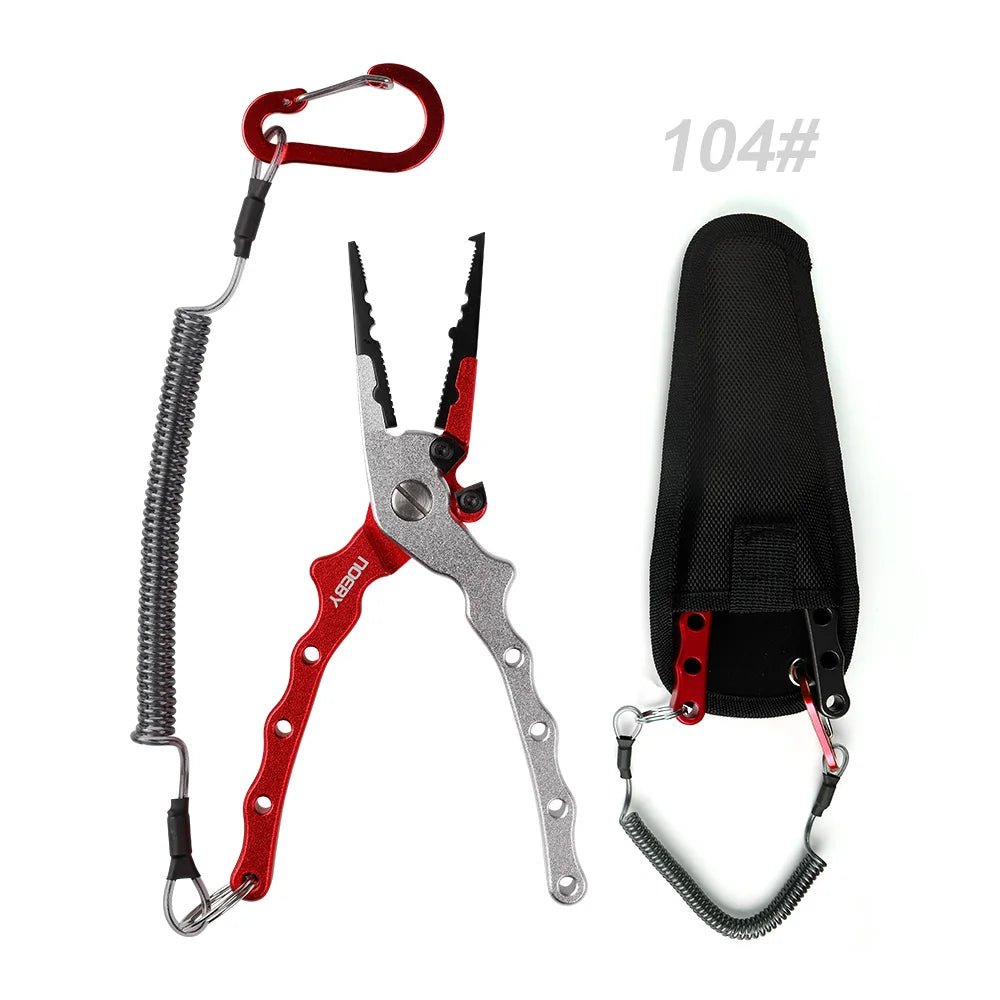 NOEBY Stainless Steel Fishing Pliers - Multifunctional Split Ring Remover, Line Cutter, and Lip Grip Tool - KME means the very best