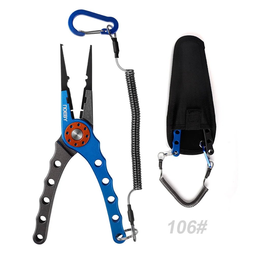 NOEBY Stainless Steel Fishing Pliers - Multifunctional Split Ring Remover, Line Cutter, and Lip Grip Tool - KME means the very best