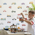 Load image into Gallery viewer, Nordic Simple Car Cartoon Wall Stickers - Kids Room Decoration - KME means the very best
