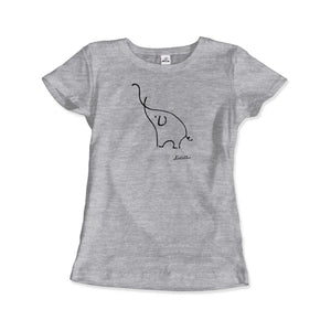 Pablo Picasso Elephant Sketch Artwork T - Shirt - KME means the very best