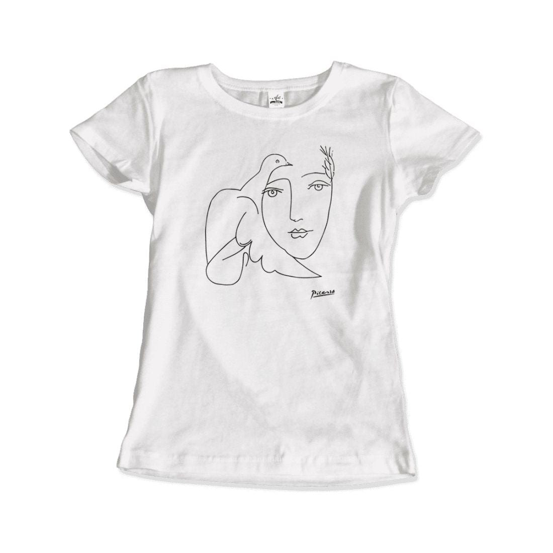 Pablo Picasso Peace (Dove and Face) Artwork T - Shirt - KME means the very best