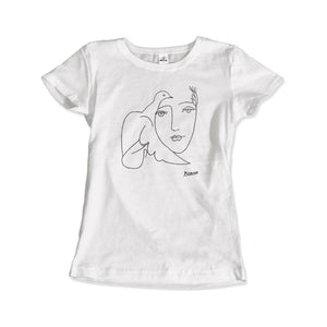 Pablo Picasso Peace (Dove and Face) Artwork T - Shirt - KME means the very best