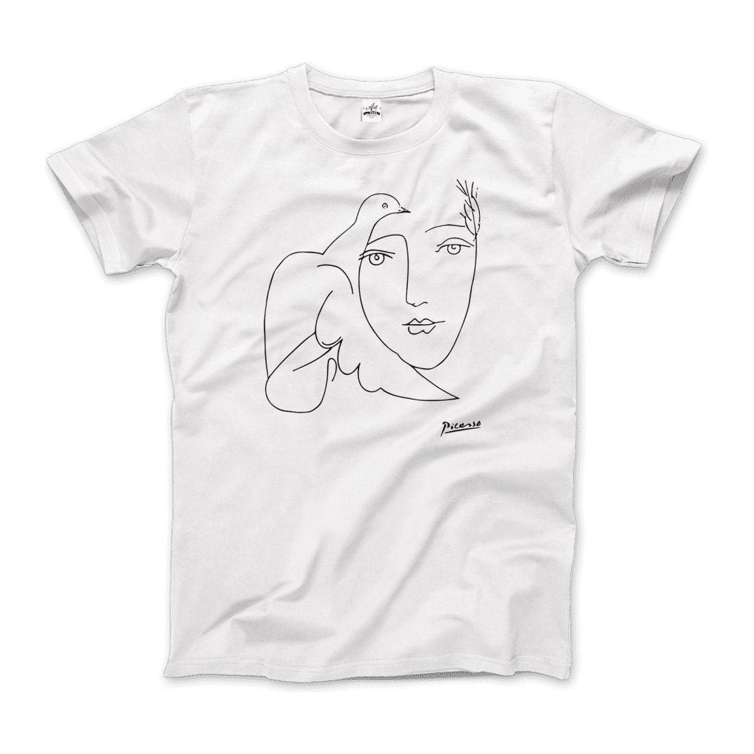 Pablo Picasso Peace (Dove and Face) Artwork T - Shirt - KME means the very best