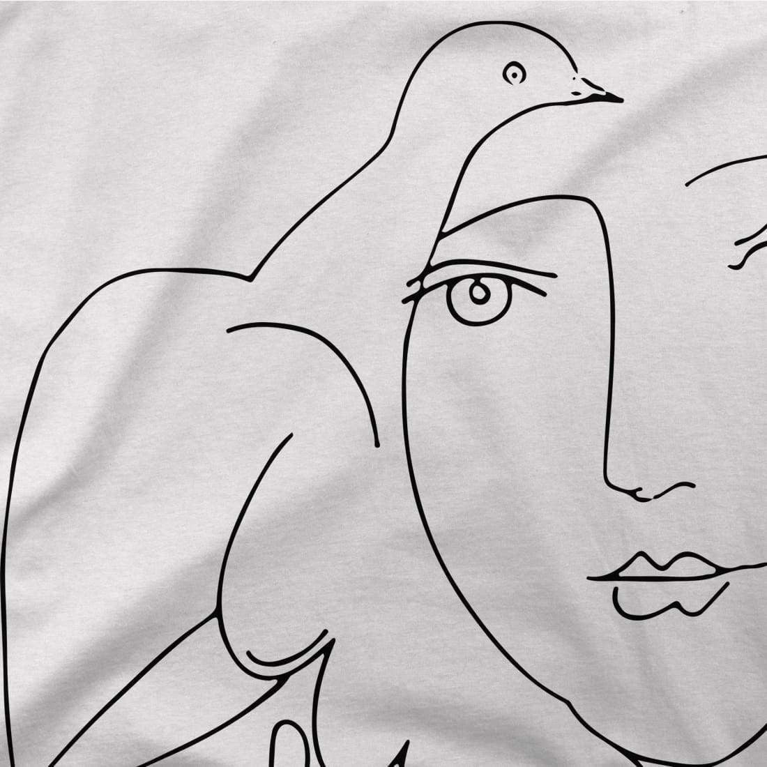 Pablo Picasso Peace (Dove and Face) Artwork T - Shirt - KME means the very best