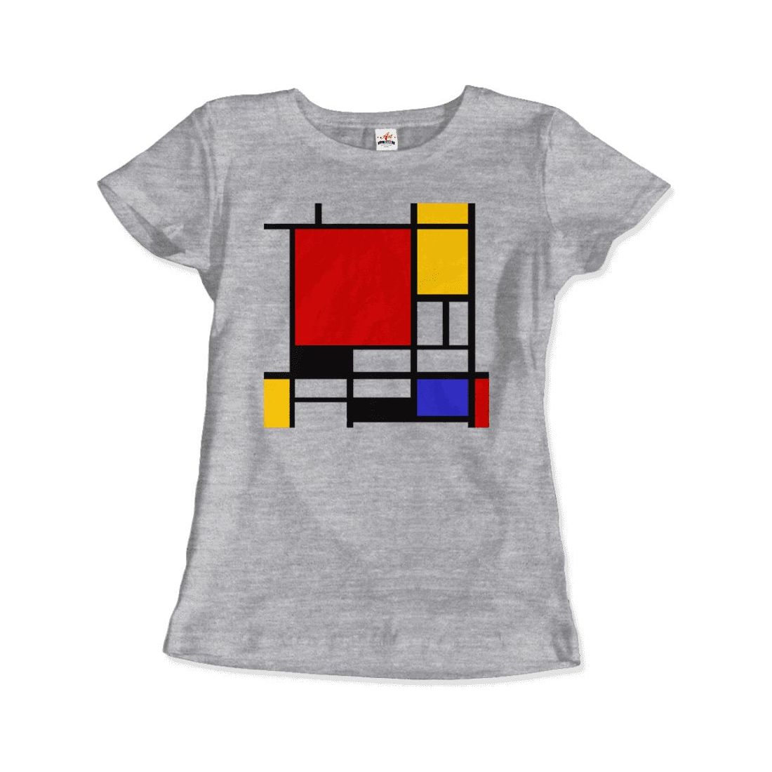 Piet Mondrian - Composition with Red, Yellow, and Blue - 1942 Artwork T - Shirt - KME means the very best