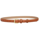 Load image into Gallery viewer, Punch - Free Female Brown Belt - Minimalist Cowhide Leather Belt for Women with Alloy Pin Buckle - KME means the very best
