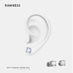 Load image into Gallery viewer, Rawness Moissanite Sterling Silver Men&#39;s Hip Hop Style Ear Studs - KME means the very best
