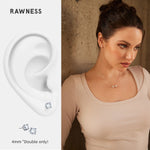 Load image into Gallery viewer, Rawness Moissanite Sterling Silver Men&#39;s Hip Hop Style Ear Studs - KME means the very best
