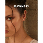 Load image into Gallery viewer, Rawness Moissanite Sterling Silver Men&#39;s Hip Hop Style Ear Studs - KME means the very best
