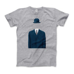 Load image into Gallery viewer, Rene Magritte Man in a Bowler Hat, 1964 Artwork T - Shirt - KME means the very best
