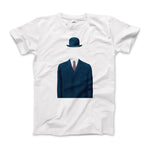 Load image into Gallery viewer, Rene Magritte Man in a Bowler Hat, 1964 Artwork T - Shirt - KME means the very best
