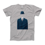 Load image into Gallery viewer, Rene Magritte Man in a Bowler Hat, 1964 Artwork T - Shirt - KME means the very best
