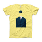 Load image into Gallery viewer, Rene Magritte Man in a Bowler Hat, 1964 Artwork T - Shirt - KME means the very best
