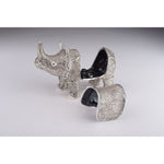 Load image into Gallery viewer, Rhino Trinket Box Decorated with Austrian Crystals - KME means the very best
