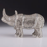 Load image into Gallery viewer, Rhino Trinket Box Decorated with Austrian Crystals - KME means the very best
