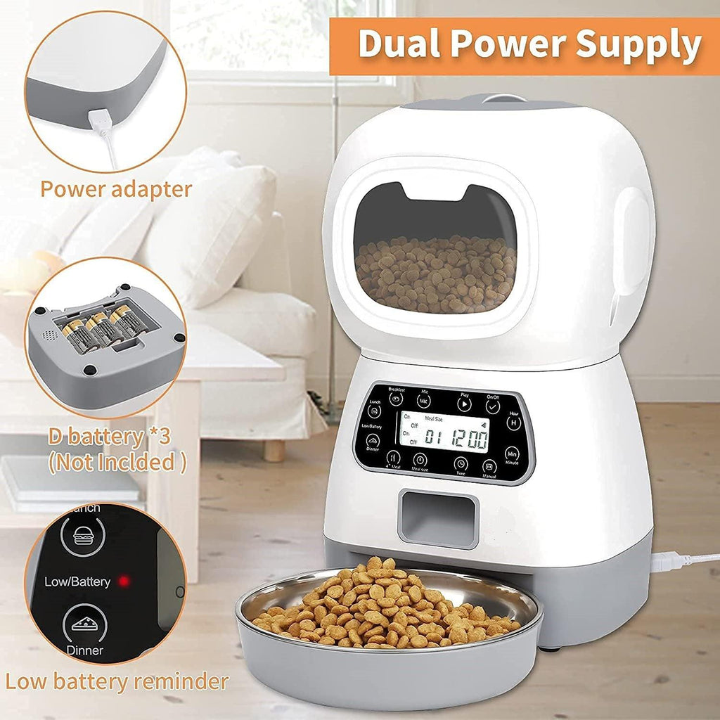 Smartpaws Remote - Controlled Pet Feeder: Automatic Food Dispenser With App Control And Voice Recording - KME means the very best