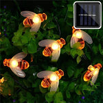 Load image into Gallery viewer, Solar Powered Honey Bee LED String Lights - Outdoor Garden Patio Decor - KME means the very best
