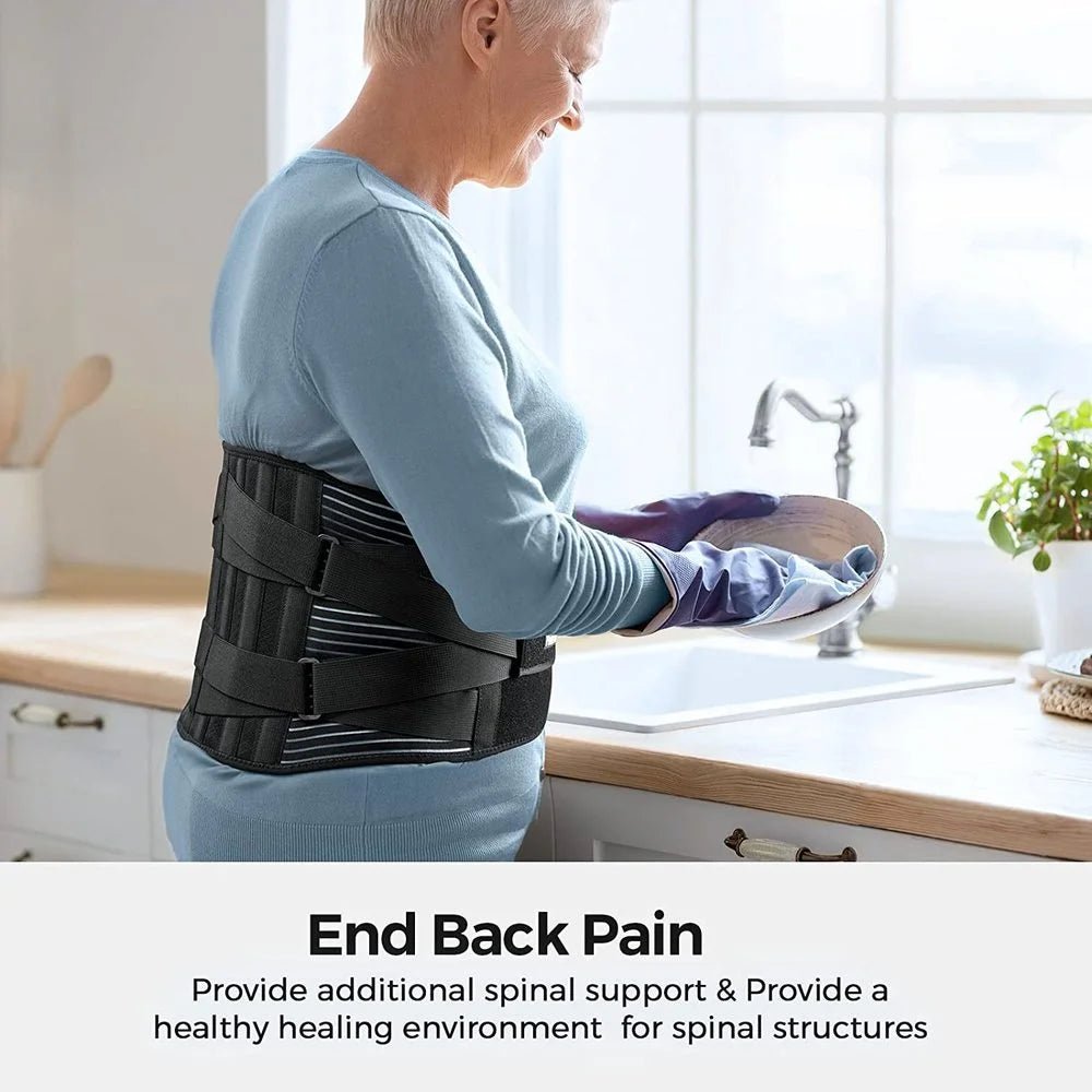 Sports Adjustable Lumbar Back Brace | Support, Stability, and Pain Relief - KME means the very best