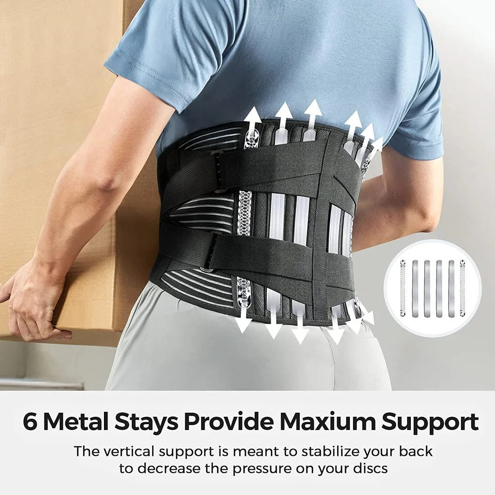 Sports Adjustable Lumbar Back Brace | Support, Stability, and Pain Relief - KME means the very best