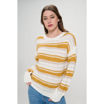 Load image into Gallery viewer, Sunset Sail Striped Sweater - KME means the very best
