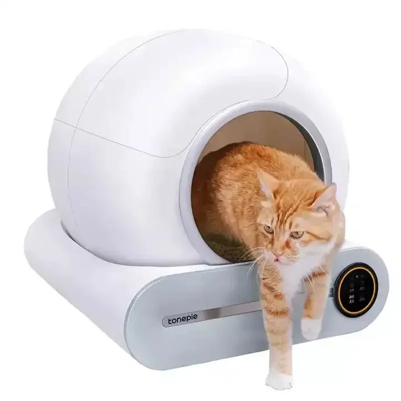 Tonepie Automatic Toilet for Cats Self-Cleaning Cat Litter Box APP Control Electric Proof Splash Sandbox Cat Pet Supplies Cat WC - KME means the very best