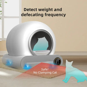 Tonepie Automatic Toilet for Cats Self-Cleaning Cat Litter Box APP Control Electric Proof Splash Sandbox Cat Pet Supplies Cat WC - KME means the very best