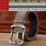 Load image into Gallery viewer, Trendy White Casual Men&#39;s Leather Belt - Soft Cowhide with Pin Buckle - KME means the very best
