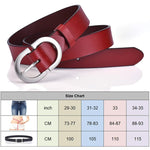 Load image into Gallery viewer, VATLTY Women&#39;s Leather Belt - 2.8cm Natural Cowhide with Silver Alloy Buckle - KME means the very best
