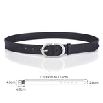 Load image into Gallery viewer, VATLTY Women&#39;s Leather Belt - 2.8cm Natural Cowhide with Silver Alloy Buckle - KME means the very best
