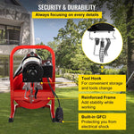 Load image into Gallery viewer, VEVOR 75FT Drain Cleaning Machine - 250W Electric Auger with Foot Switch, Cutters, for 1&quot; - 4&quot; Pipes - KME means the very best
