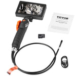 Load image into Gallery viewer, VEVOR Articulating Borescope Camera with Light, Two - Way Articulated Endoscope Inspection Camera with 6.4mm Tiny Lens, 5&quot; IPS 1080P HD Screen, 8X Zoom, 8 LED Light Snake Camera for Automotive, Plumbing - KME means the very best
