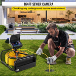 Load image into Gallery viewer, VEVOR Sewer Camera, 164 ft/50 m, 4.3&quot; Pipe Drain Inspection Camera with DVR Function and LED Lights, Waterproof IP68 Borescope, Industrial Endoscope for Home Wall Duct Drain Pipe Plumbing - KME means the very best
