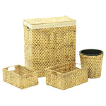 Load image into Gallery viewer, vidaXL 4 Piece Bathroom Set Water Hyacinth - KME means the very best
