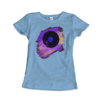 Load image into Gallery viewer, Vinyl Record Made of Paint Scattered in Purple Tones T - Shirt - KME means the very best
