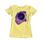 Load image into Gallery viewer, Vinyl Record Made of Paint Scattered in Purple Tones T - Shirt - KME means the very best
