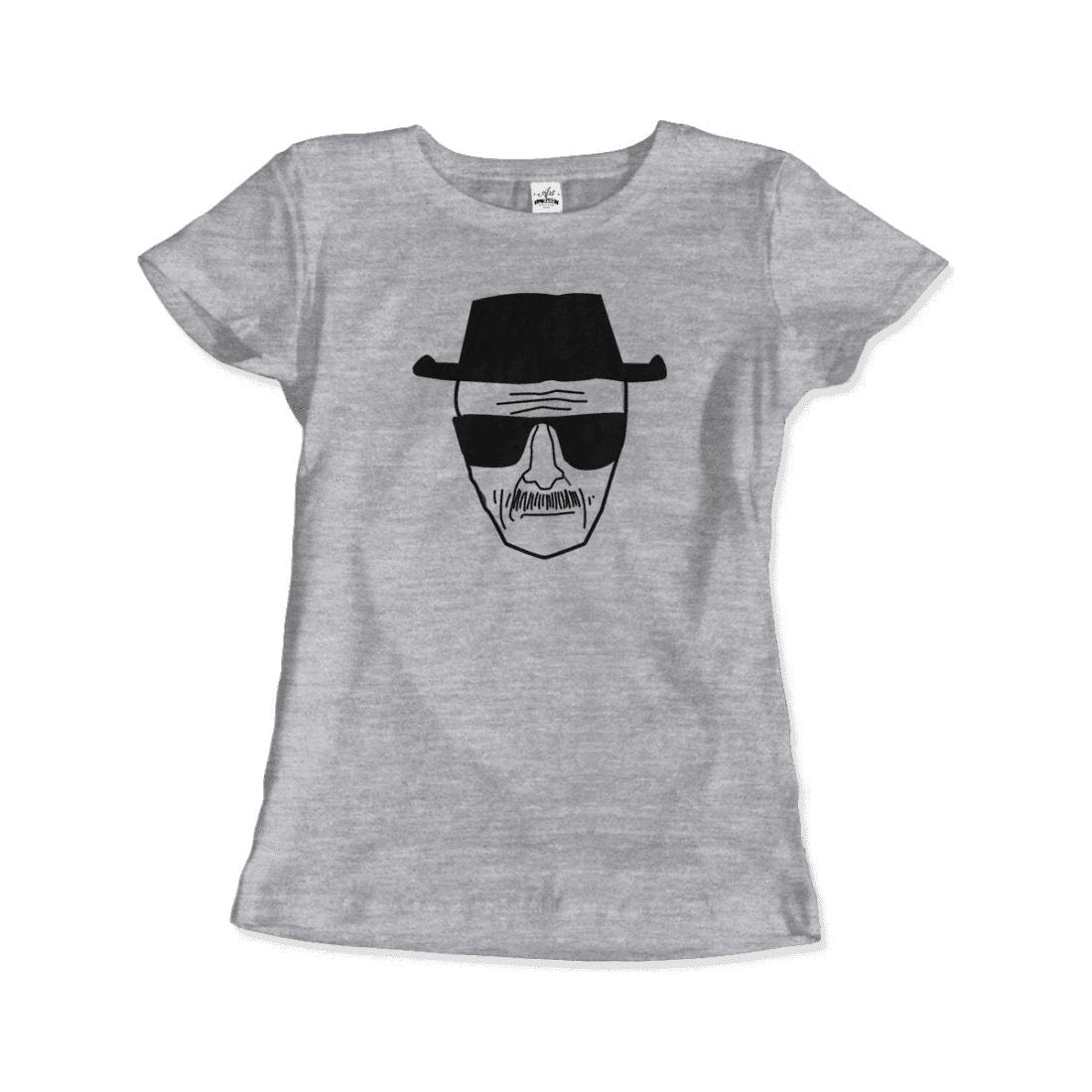 Walter White With Porkpie Hat and Sunglasses Sketch T - Shirt - KME means the very best