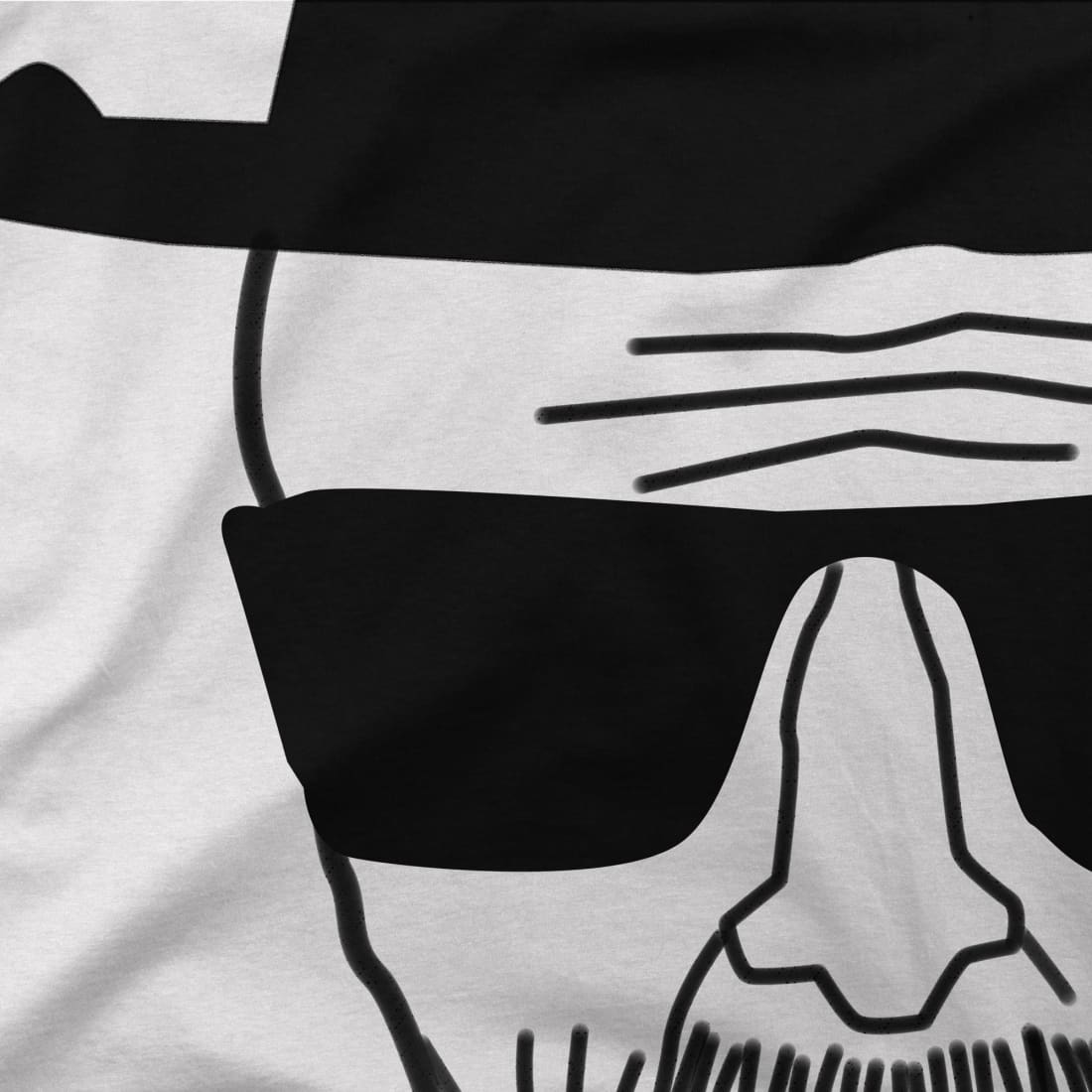 Walter White With Porkpie Hat and Sunglasses Sketch T - Shirt - KME means the very best