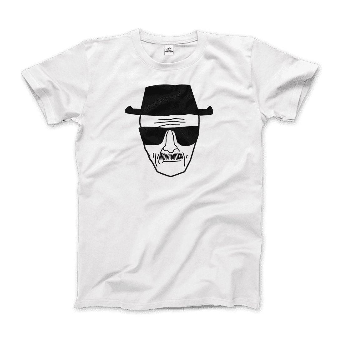 Walter White With Porkpie Hat and Sunglasses Sketch T - Shirt - KME means the very best