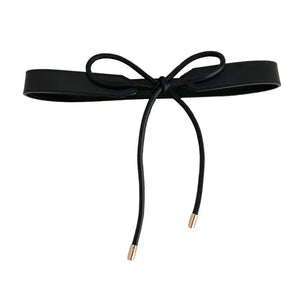 Wear-resistant Women Belt Adjustable Faux Leather Lace-up Women's Waist Belt for Sweater Dress Coat Narrow for Decoration - KME means the very best